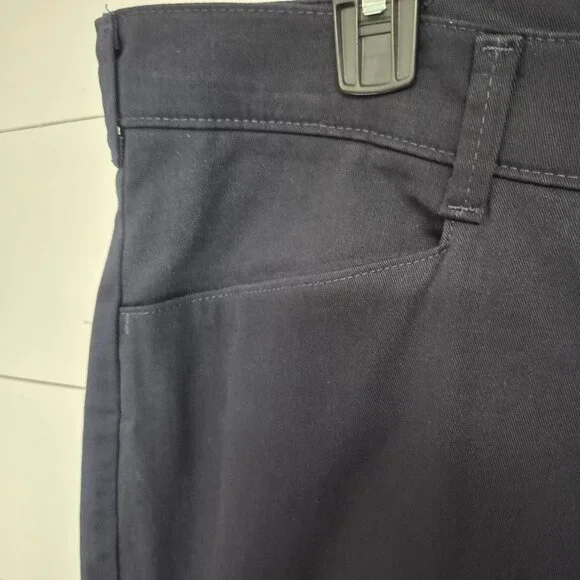 Lee Womens Relaxed Straight Leg Stretch Pants Navy Size 22W - Picture 3 of 8